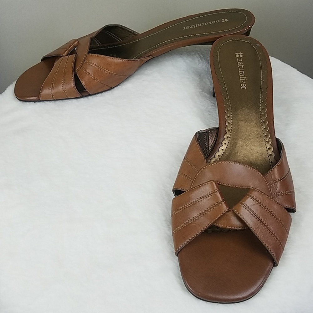 Naturalizer Slide Heel ACE leather open toe